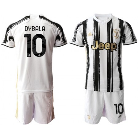 Juventus Fotbollströjor Paulo Dybala 10 Barn Hemma tröja 2020/21 Kortärmad